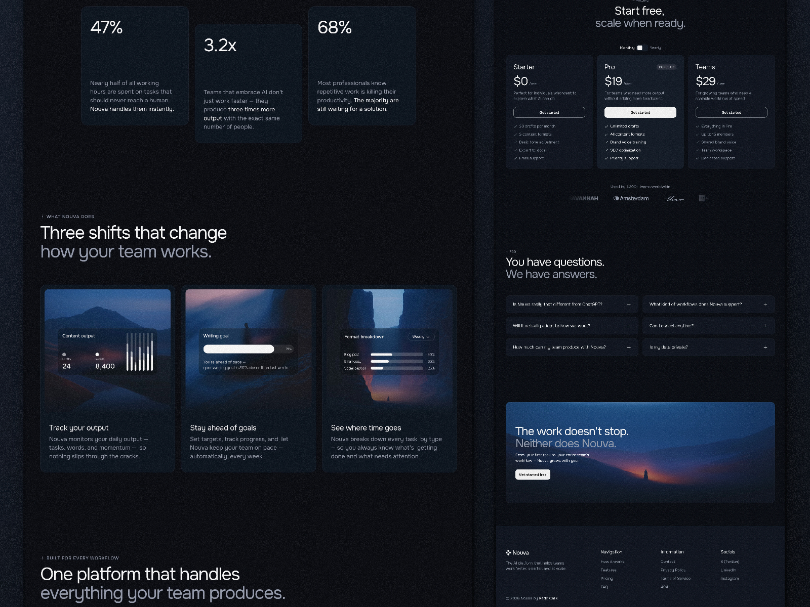 Mooot — Free AI Website Template by SST — Free SaaS Template for Framer by SST preview