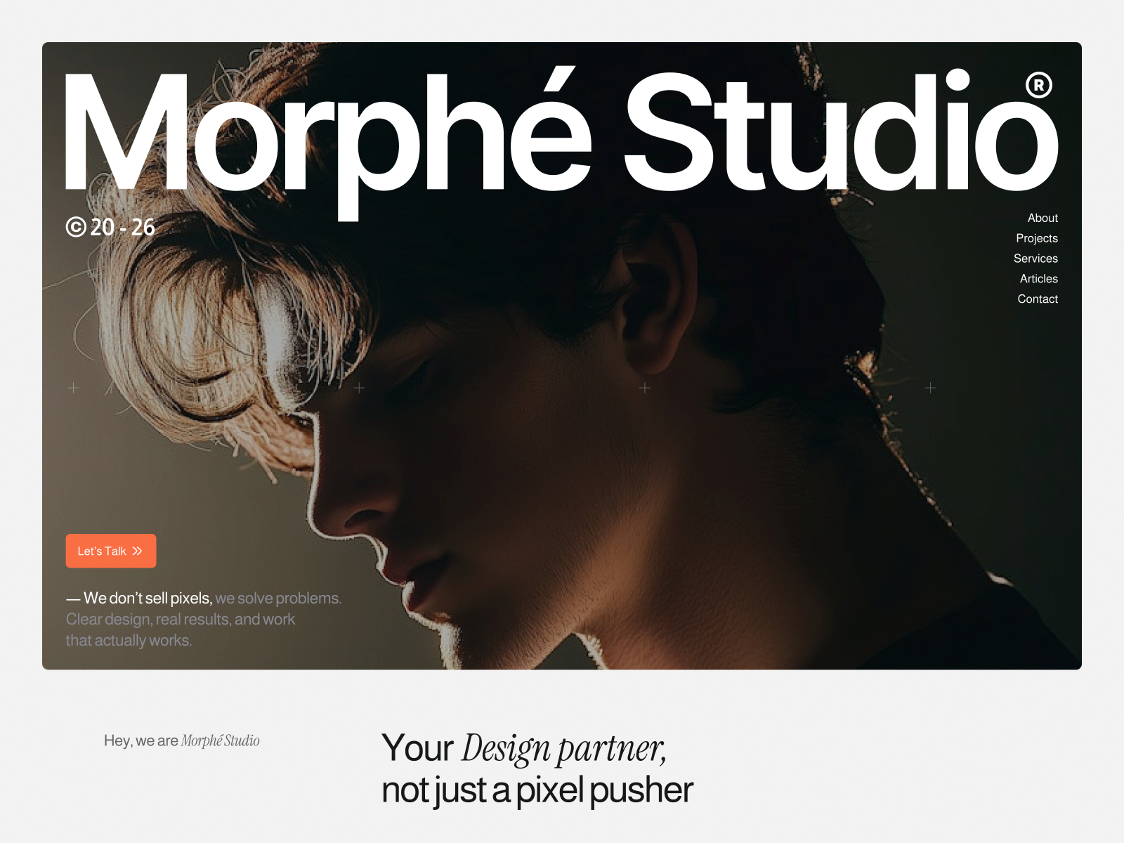 Morphe — Free Creative Agency Framer Template preview