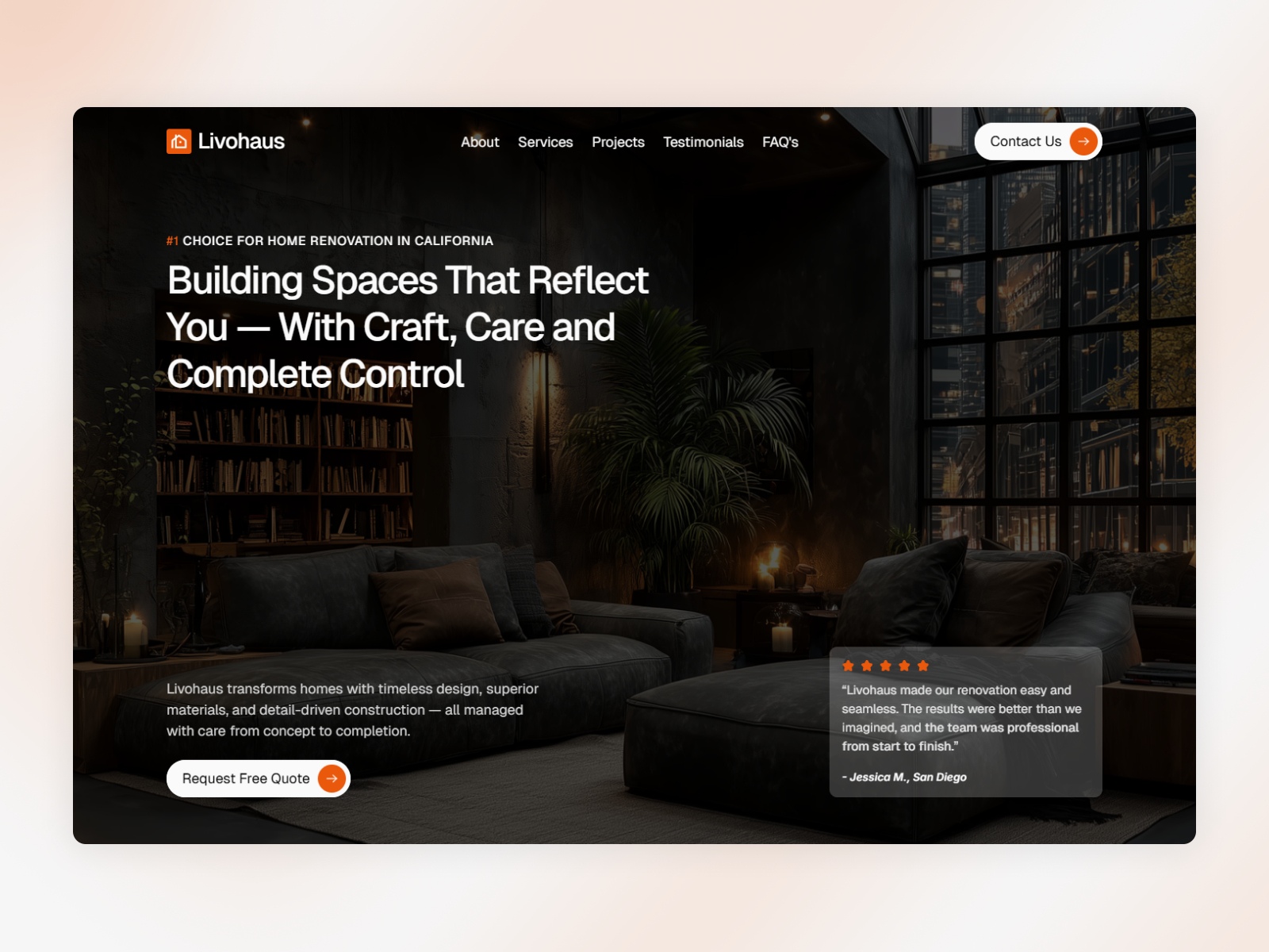 Morrow House: Free Portfolio Website Template by Kayra Studio — Free Architecture Framer Template preview