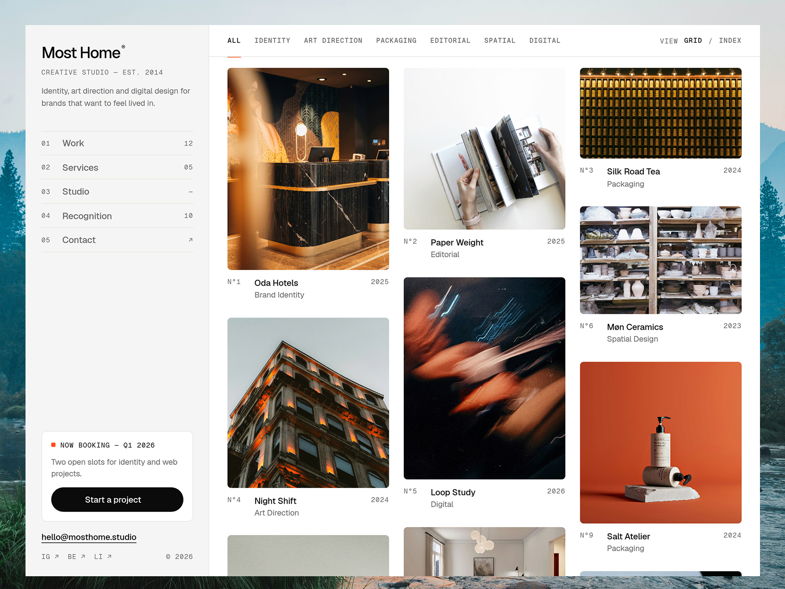 Most — Free Portfolio Template for Framer preview