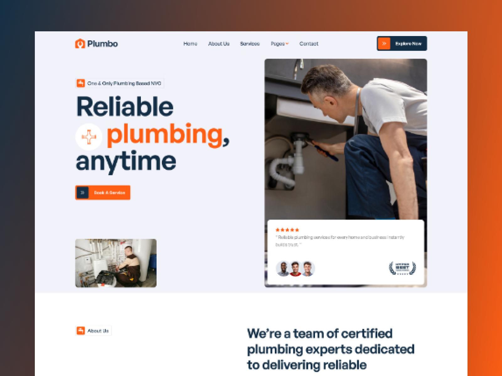 MoveUp: Free Agency Website Template by Tempbix — Free Agency Framer Template preview