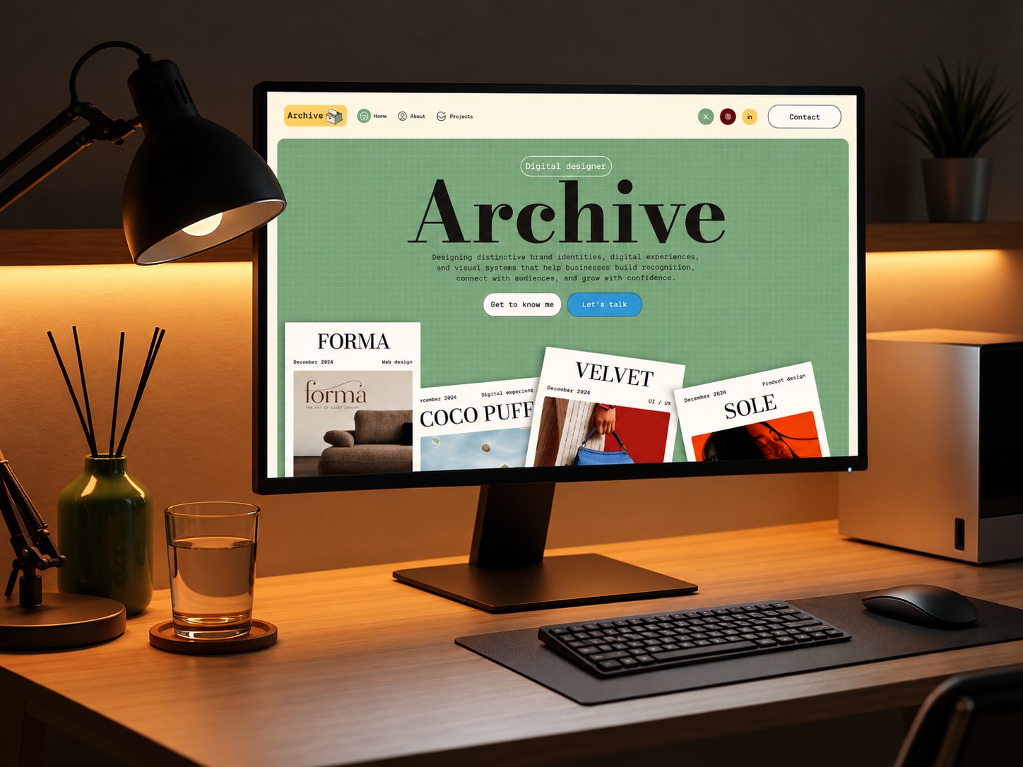 My Archive: Free Resume Website Template by Sinax — Free Portfolio Framer Template preview