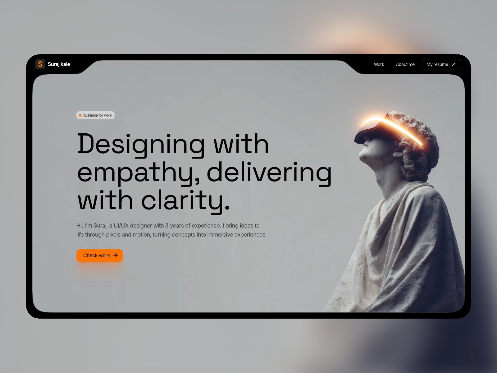 Mystic Flow — Free Portfolio Framer Template preview