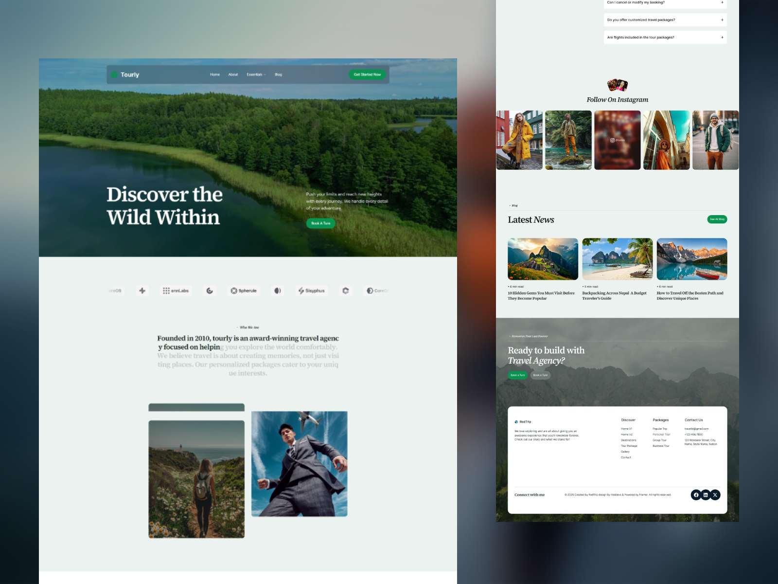 Newsio: Free Blog Website Template by RedDevs — Free Blog Framer Template preview