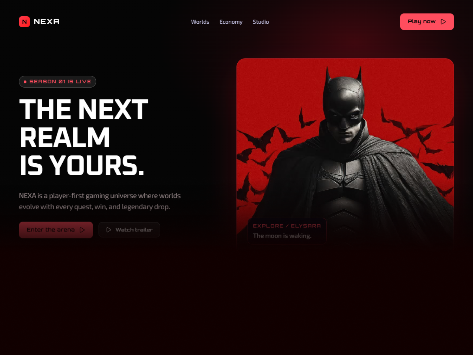 NEXA Landing — Free Web3 Framer Template preview