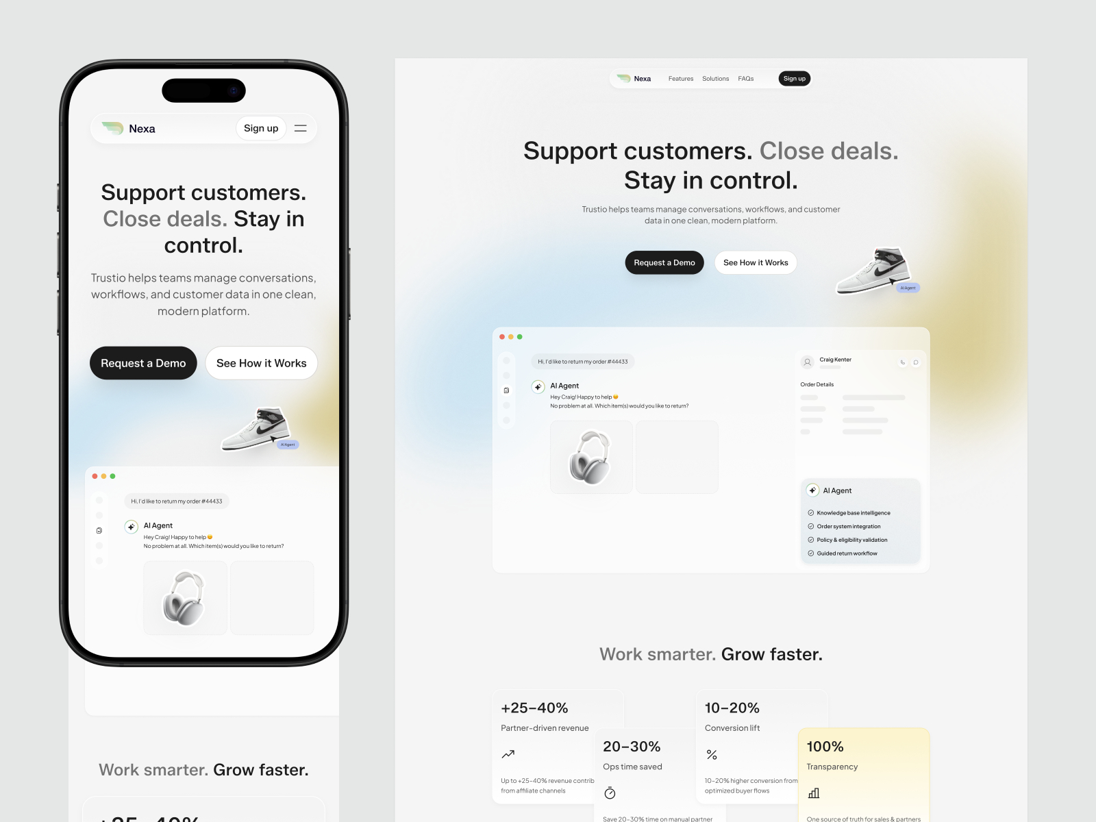 Nexal — Free Automotive Framer Template preview
