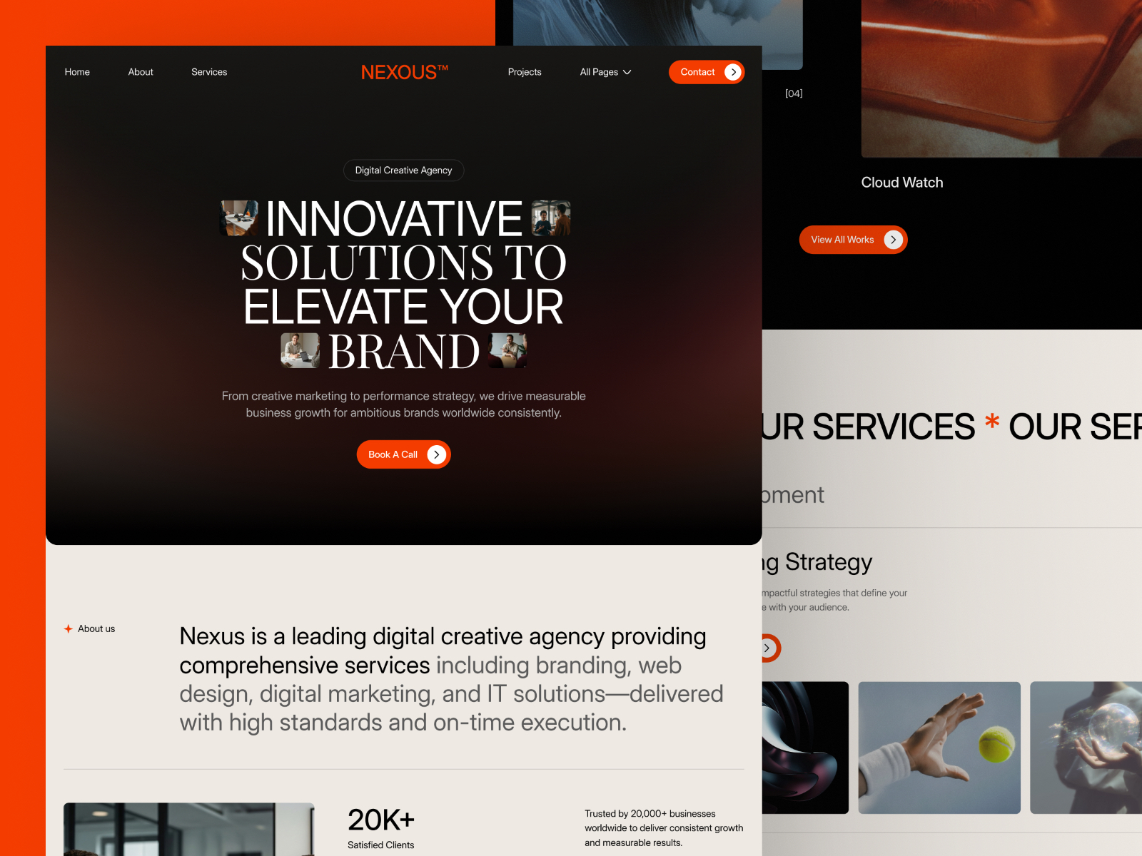 Nexous — Free SEO & Marketing Agency Framer Template preview