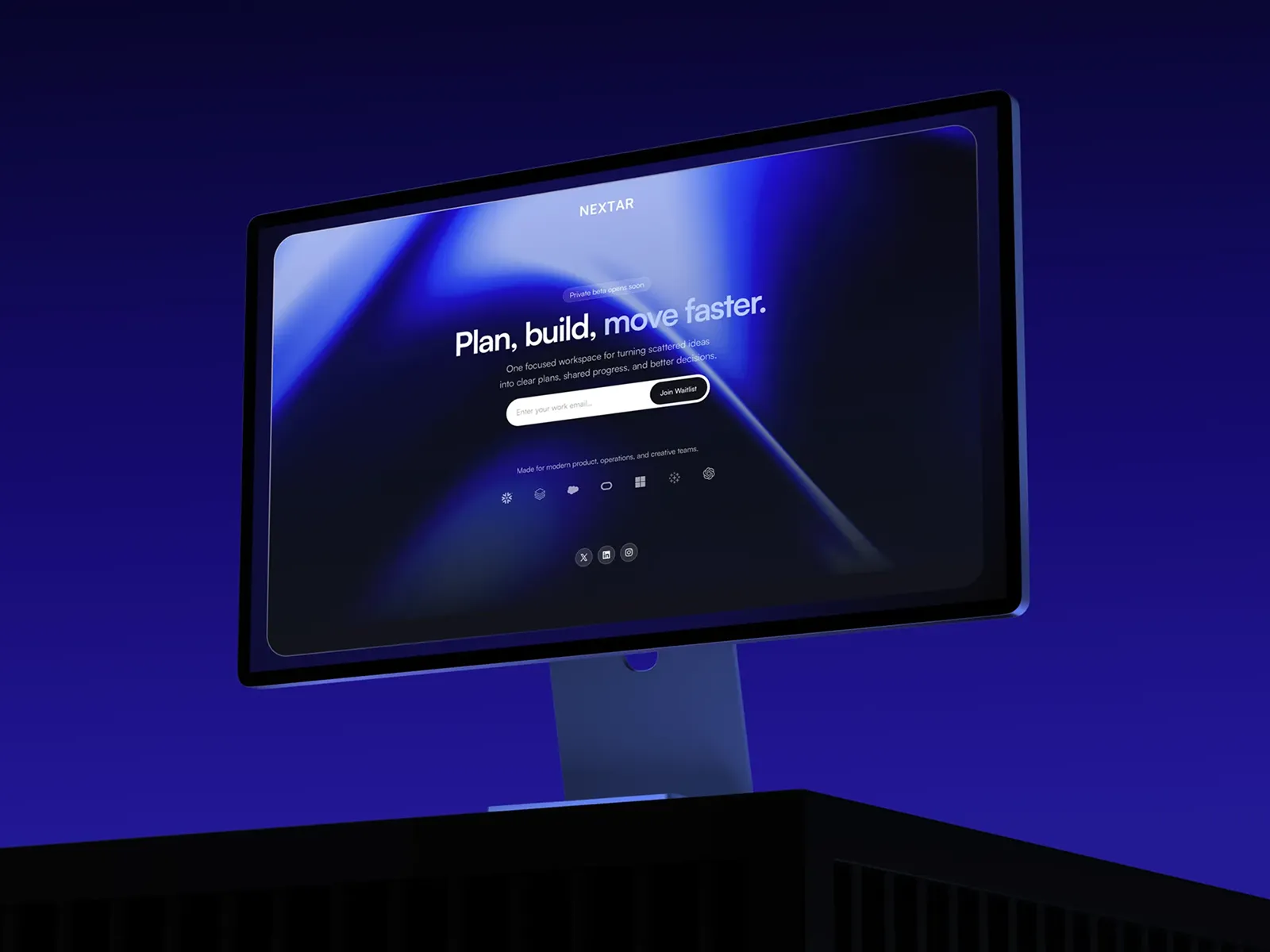 Nextar Waitlist — Free Waitlist Template for Framer by Alexander Winter preview