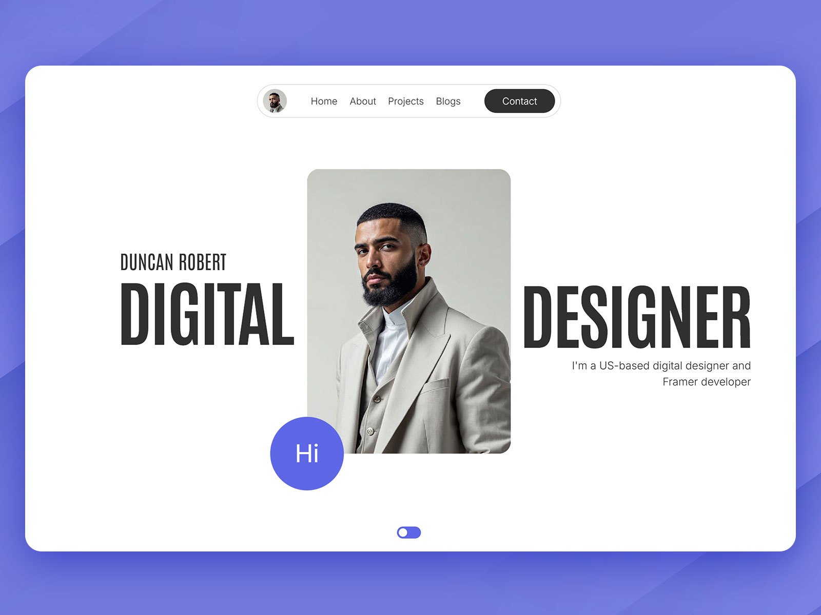 NodeCreative — Free Portfolio Website Template by Orix Studio — Free Portfolio Template for Framer by Orix Studio preview