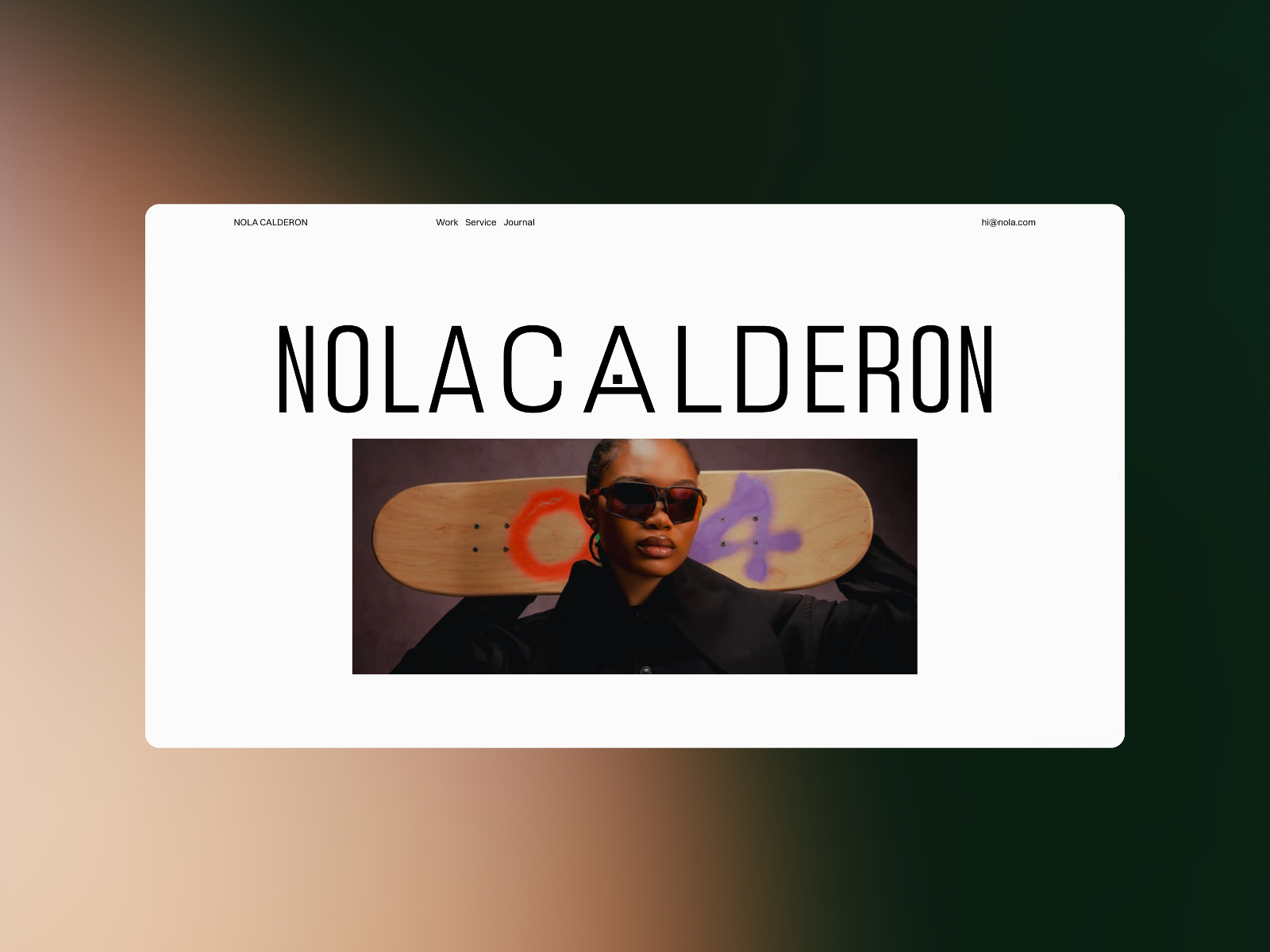 Nola — Free Interior Design Portfolio Framer Template preview