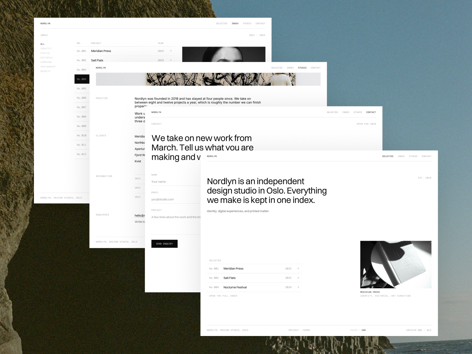 Nordlyn — Free Photography Template for Framer by Unknown preview