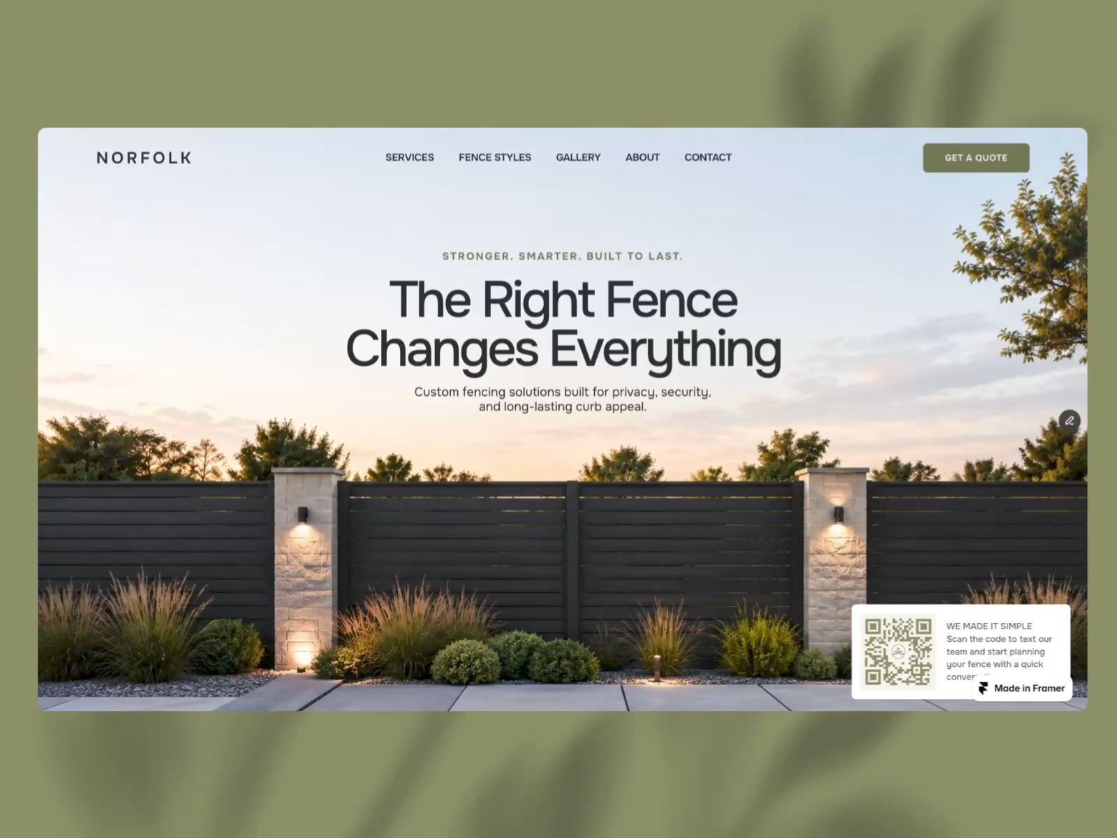 Norfolk: Free Property Website Template by Troy Miller — Free Real Estate Framer Template preview