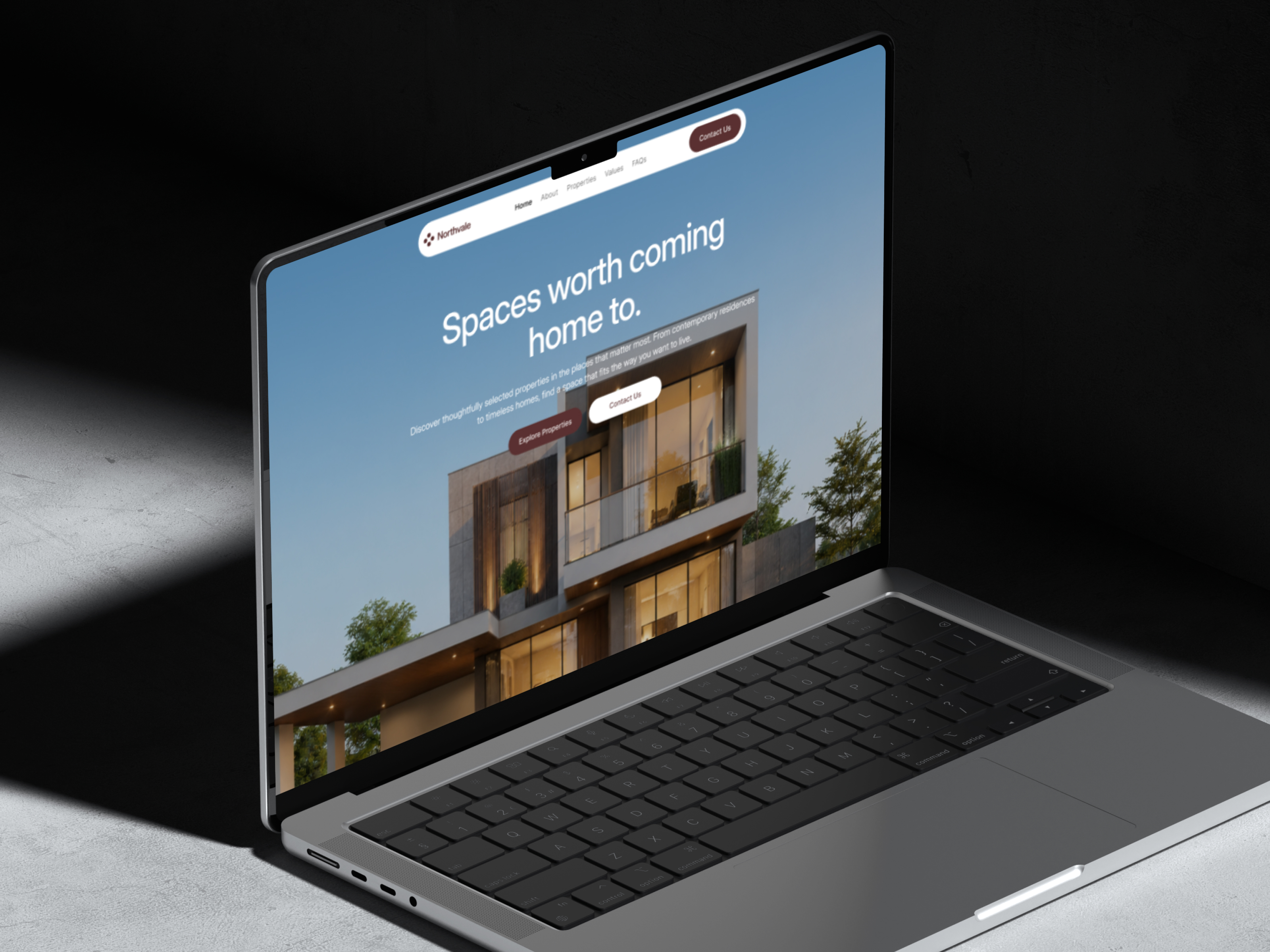 Property Label Sample Northvale Estate — Free Real Estate Template for Framer | yoframer