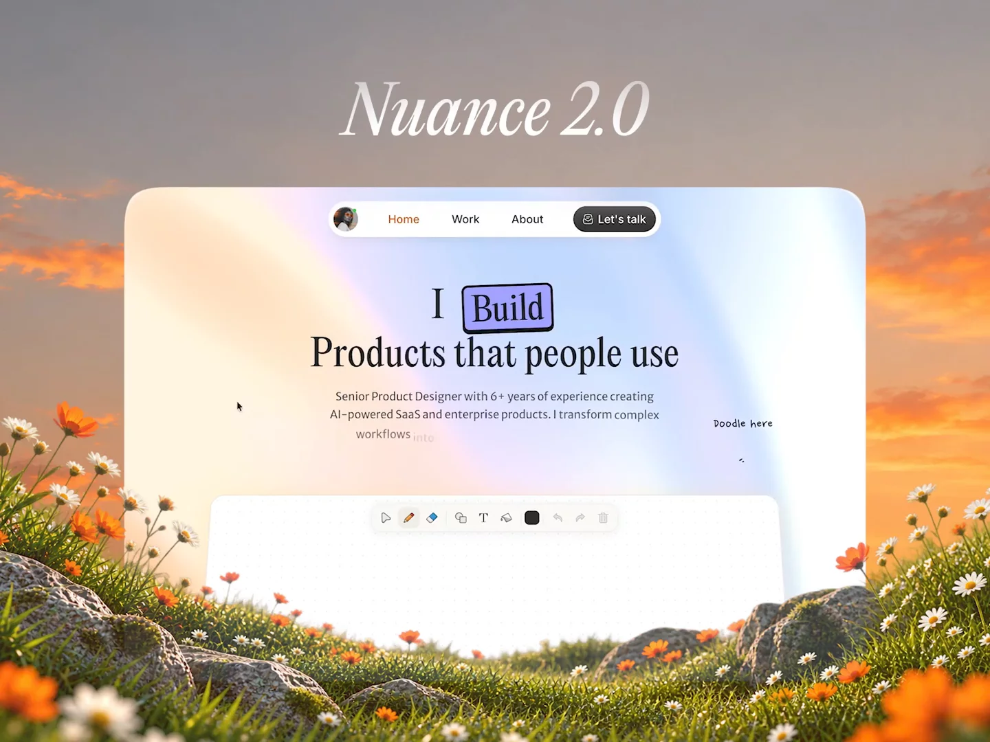 Nuance 2.0 - UI UX — Free Portfolio Framer Template preview