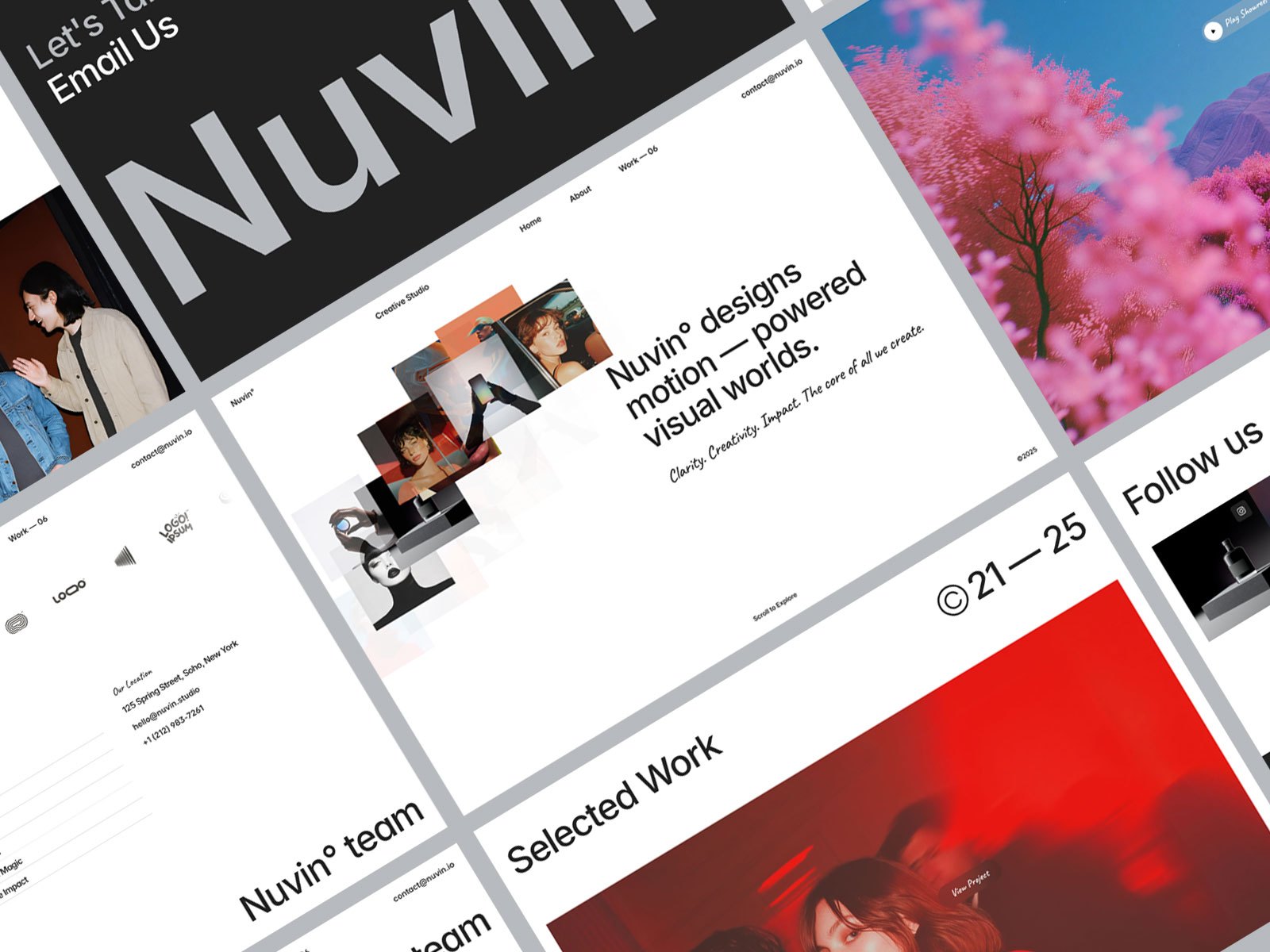 Nuvin X — Free Agency Framer Template preview