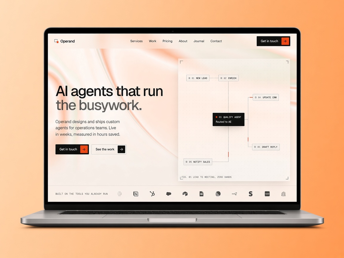 Operandi — Free Automotive Template for Framer preview
