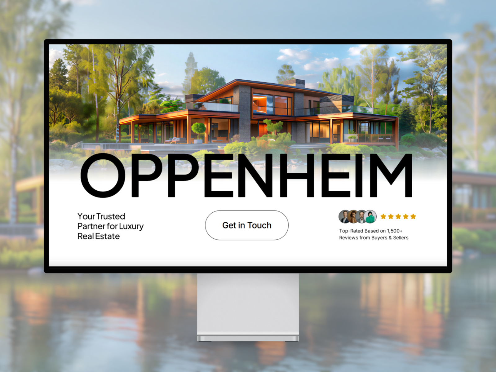 Oppenheim — Free Luxury Real Estate Framer Template preview