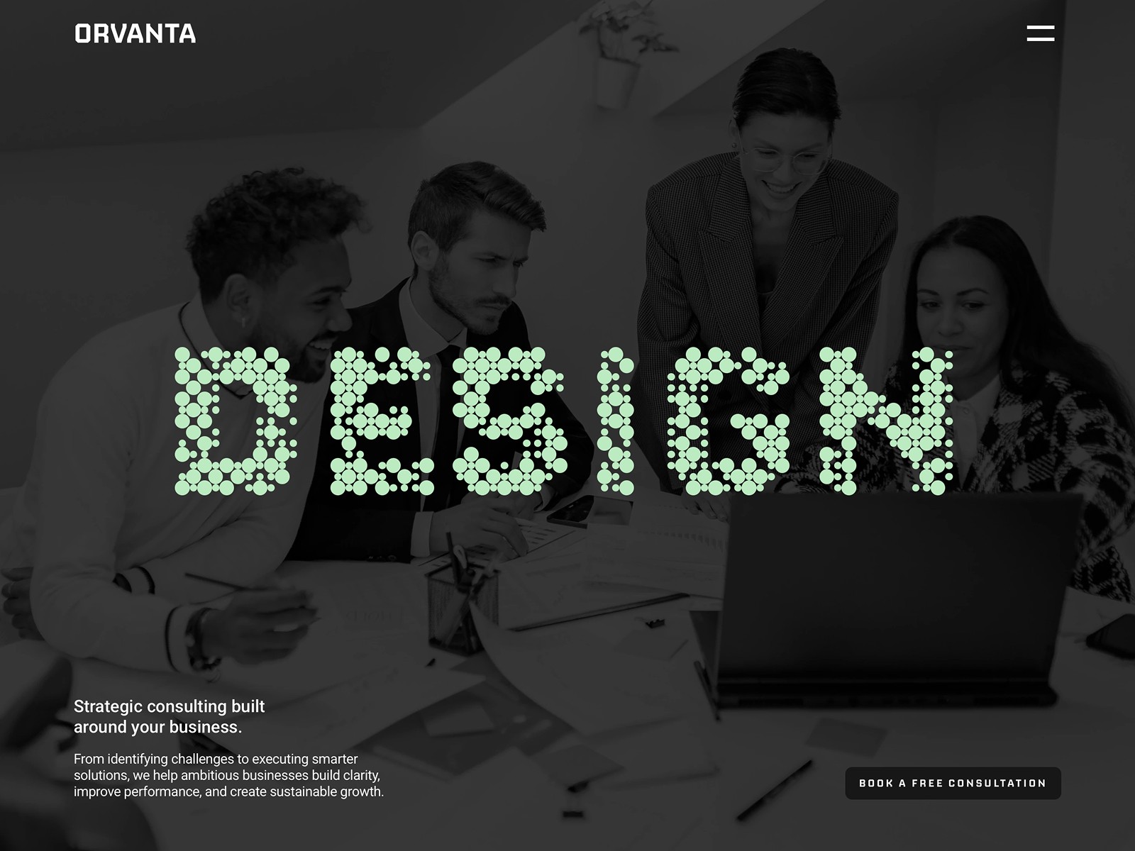 Orvanta: Free Technology Website Template by Anvics — Free Agency Framer Template preview