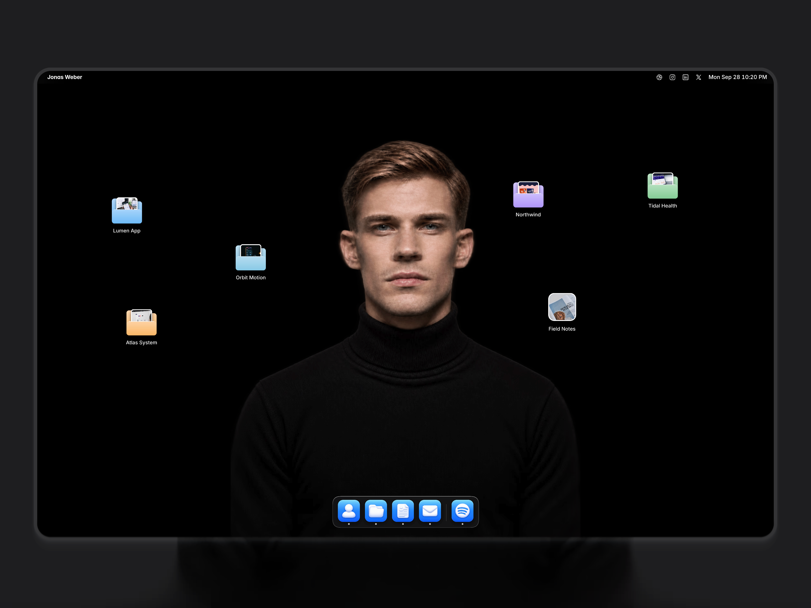 OSFolio — Free Portfolio Framer Template preview