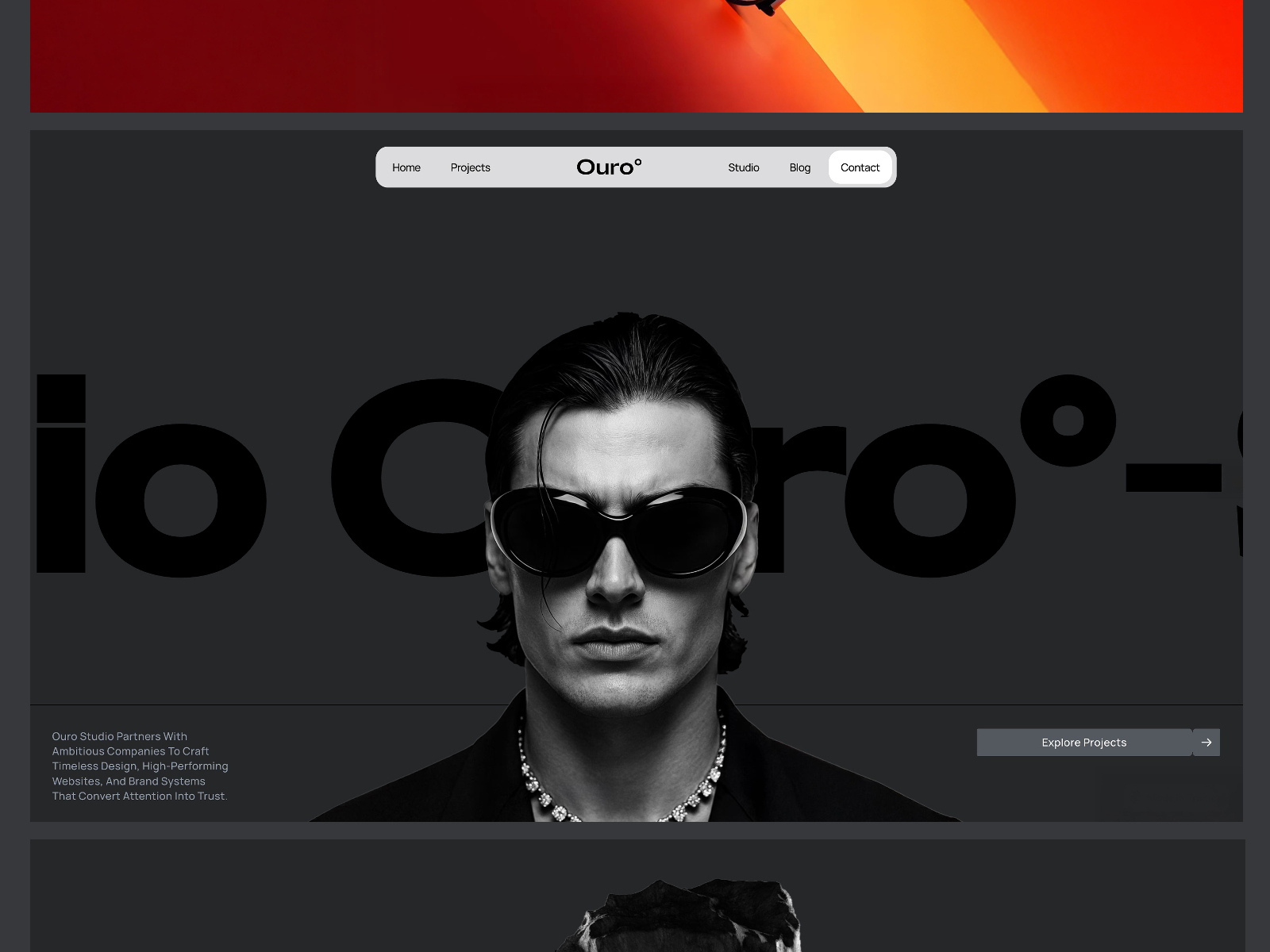 Ouro — Free Stylist & Fashion Agency Framer Template preview