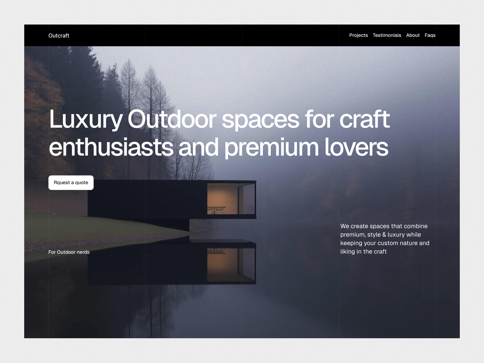 OutCraft — Free Architecture & Interior Studio Framer Template preview