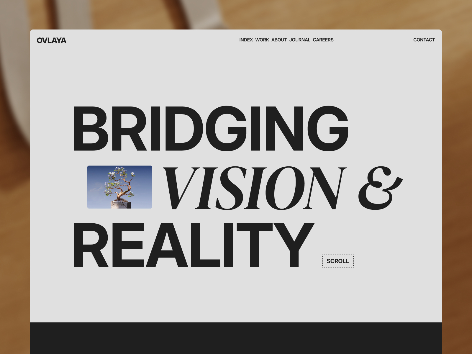 Ovlaya — Free Portfolio Framer Template preview