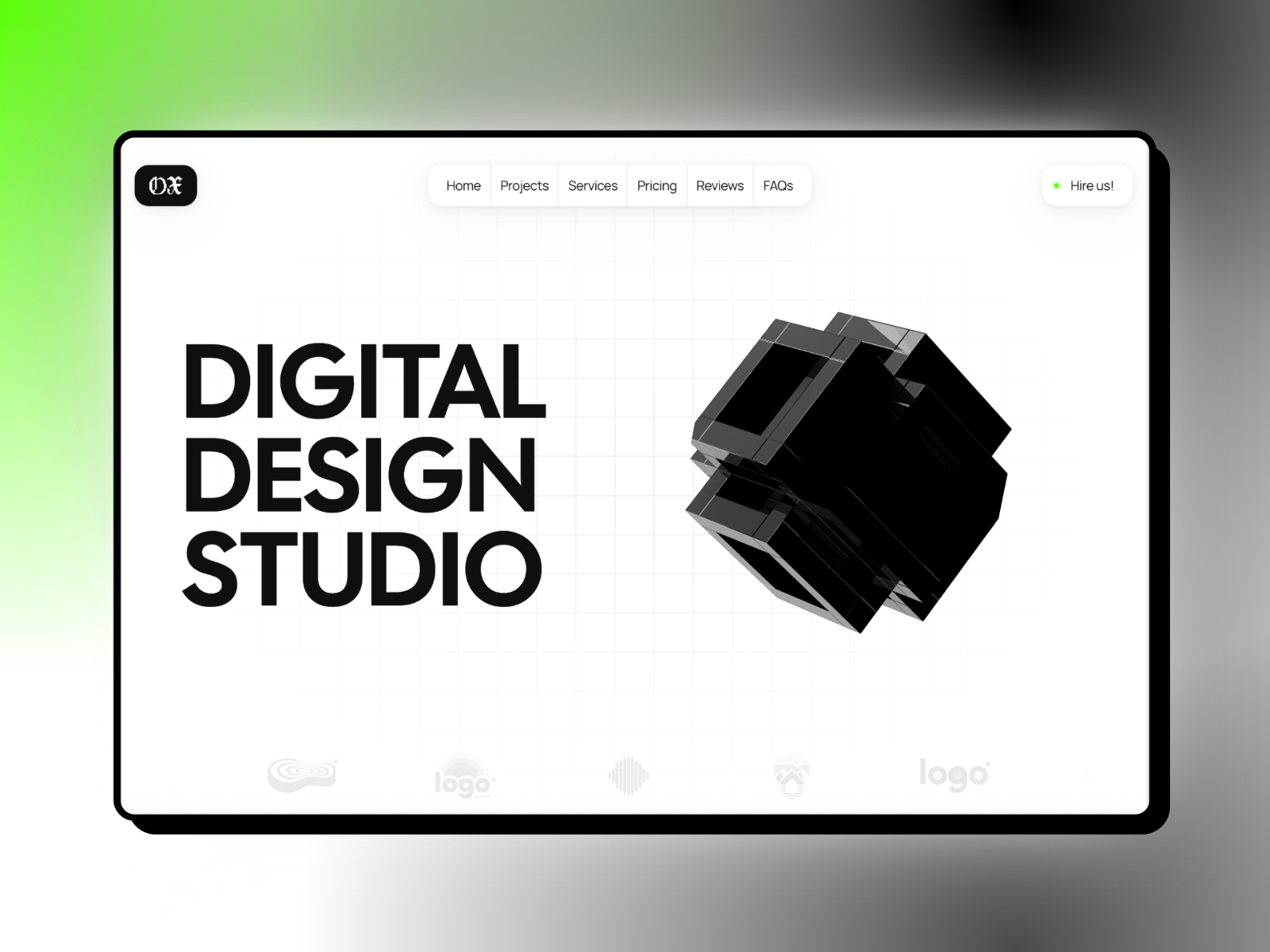OX — Free Portfolio Framer Template preview