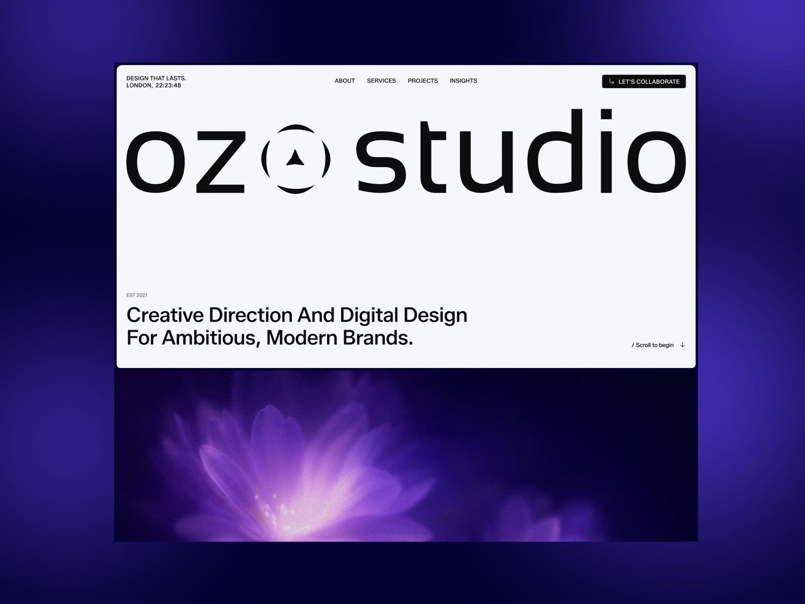 Ozo Studio — Free Agency Framer Template preview