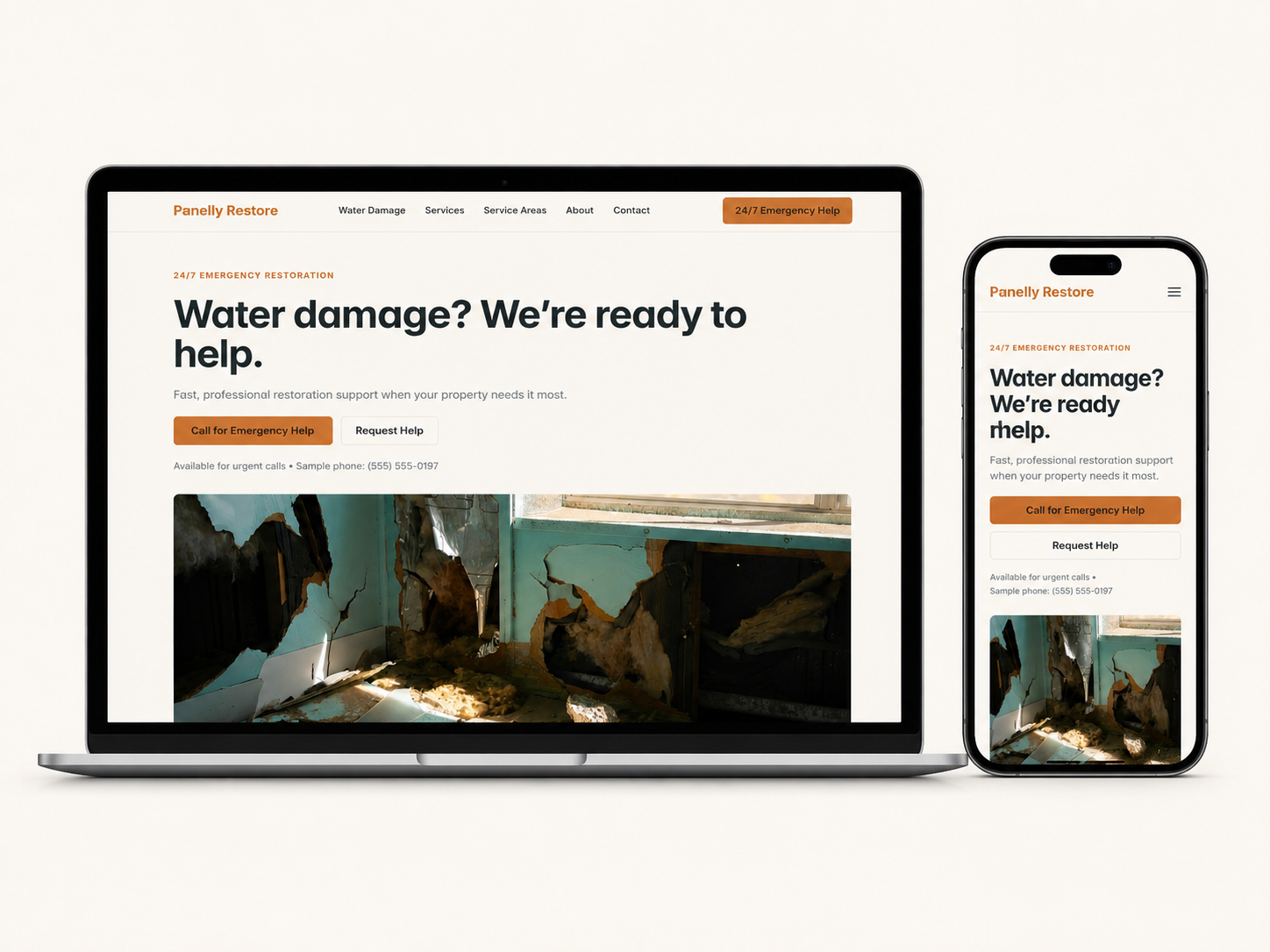 Panelly Restore: Free Home Website Template by Panelly Studio — Free Dental Framer Template preview