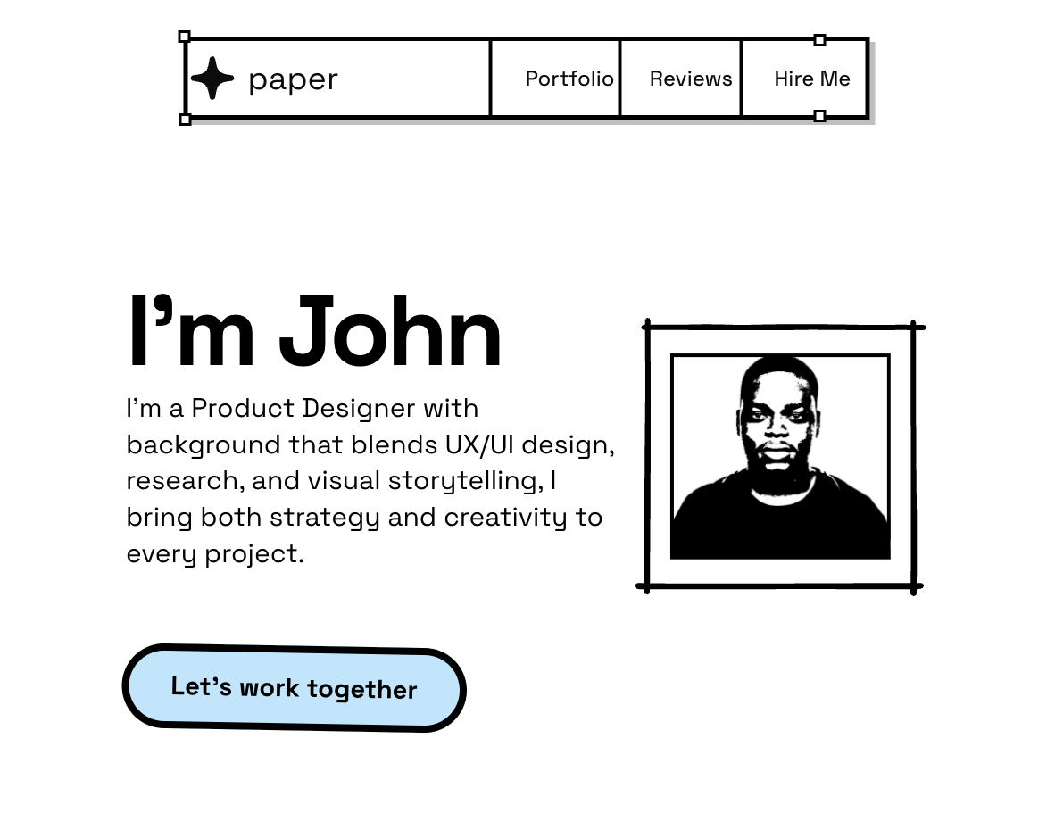 Paper Plane — Free Portfolio Website Template by Ekomobong Otu — Free Portfolio Template for Framer by Ekomobong Otu preview