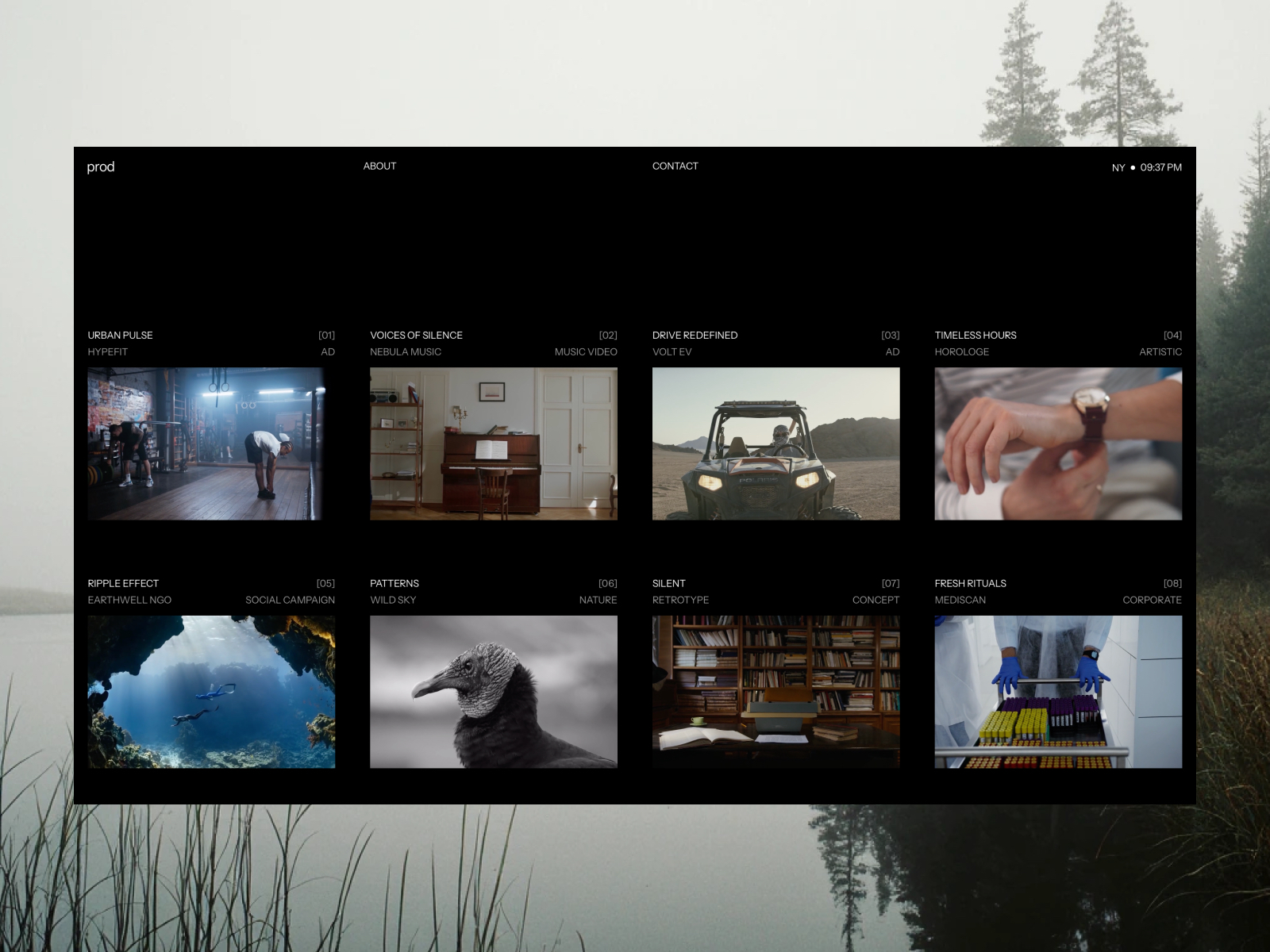 Particle: Free Portfolio Website Template by odyste — Free Portfolio Framer Template preview
