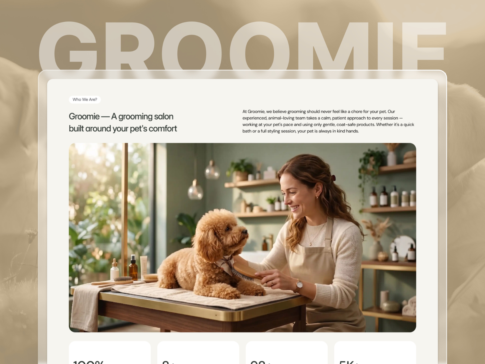 Paw &amp; Pine: Free Blog Website Template by Richa Jha — Free Pet Care Framer Template preview