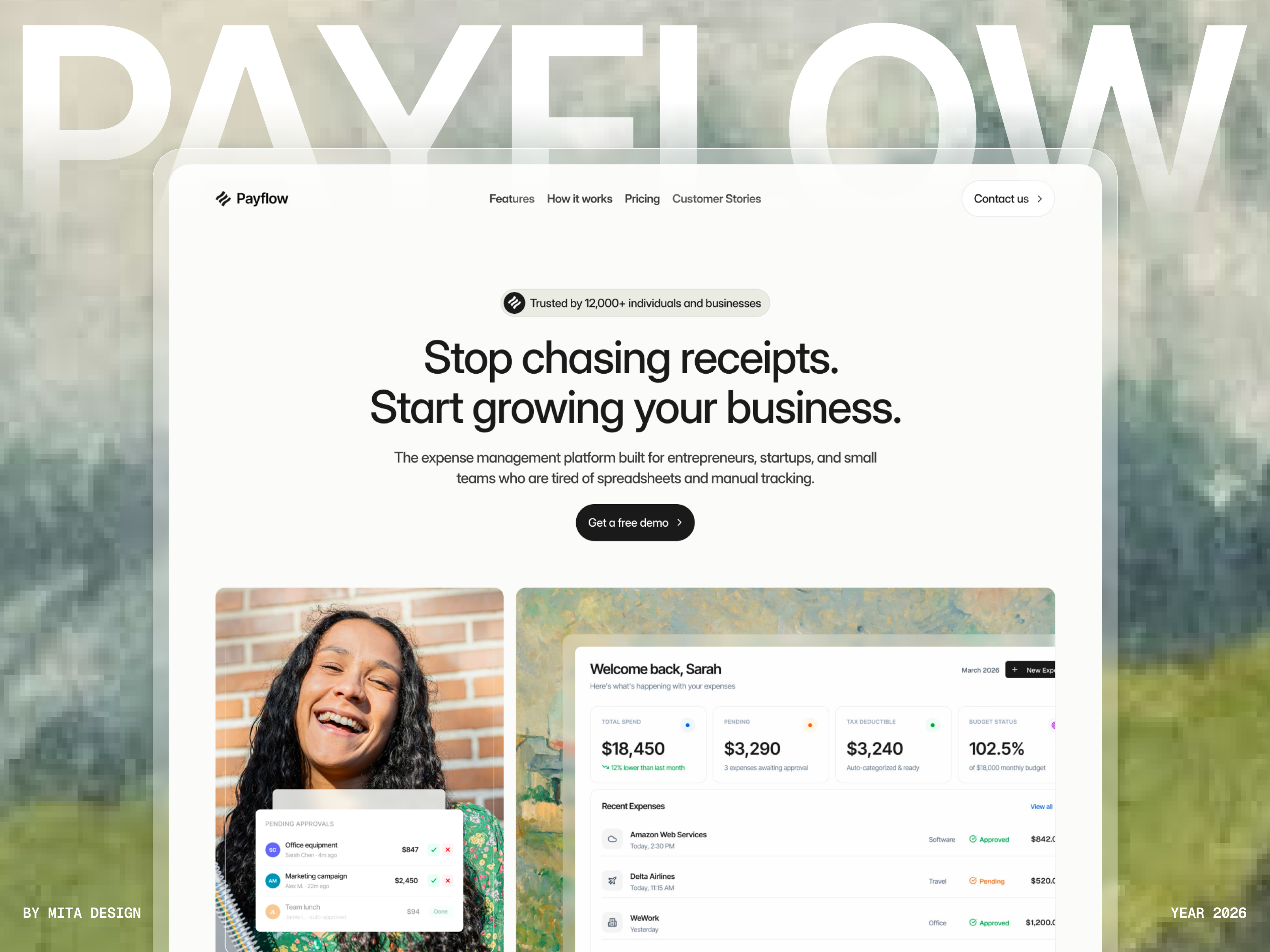 Payflow IO: Free AI Website Template by Mita — Free Finance Framer Template preview