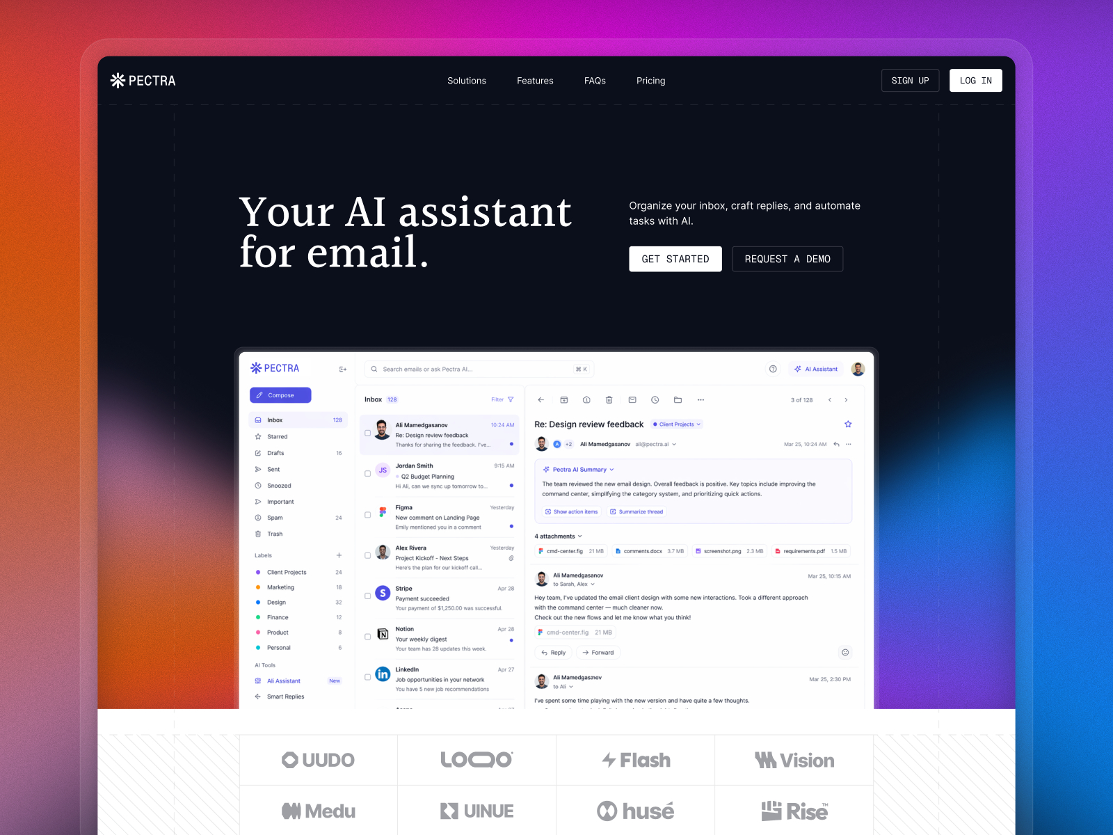 Pectra — Free SaaS Framer Template preview