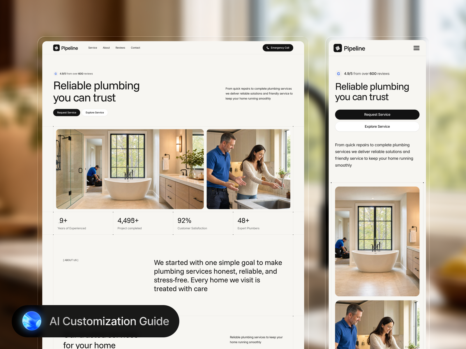 Pipeline Pro: Free Marketing Website Template by FK Alve — Free Home Services Framer Template preview