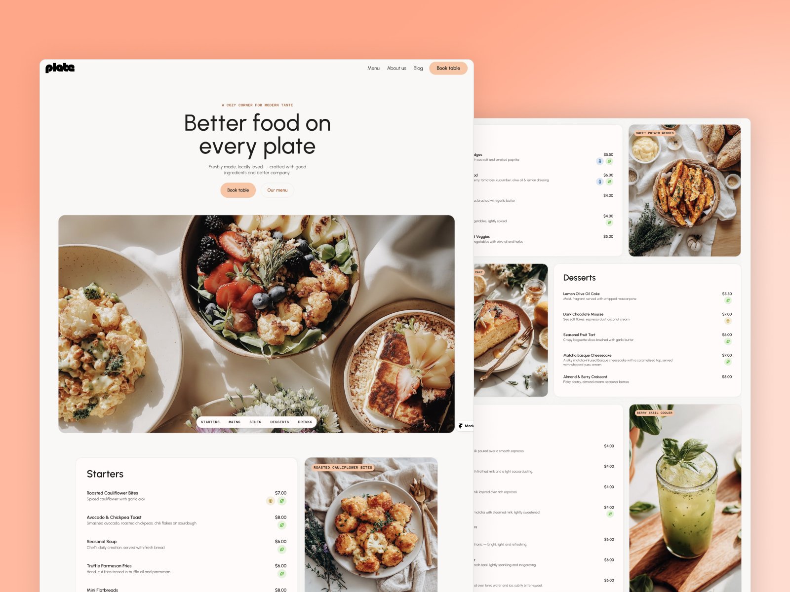 Plate — Free Food Framer Template preview