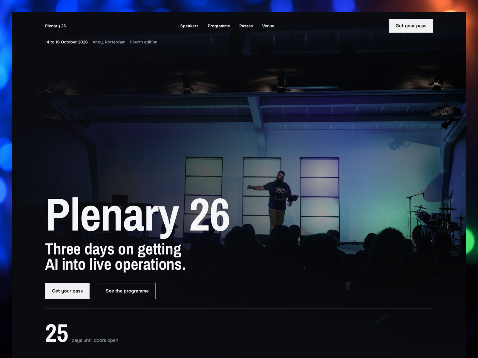 Plenary — Free Events Template for Framer preview