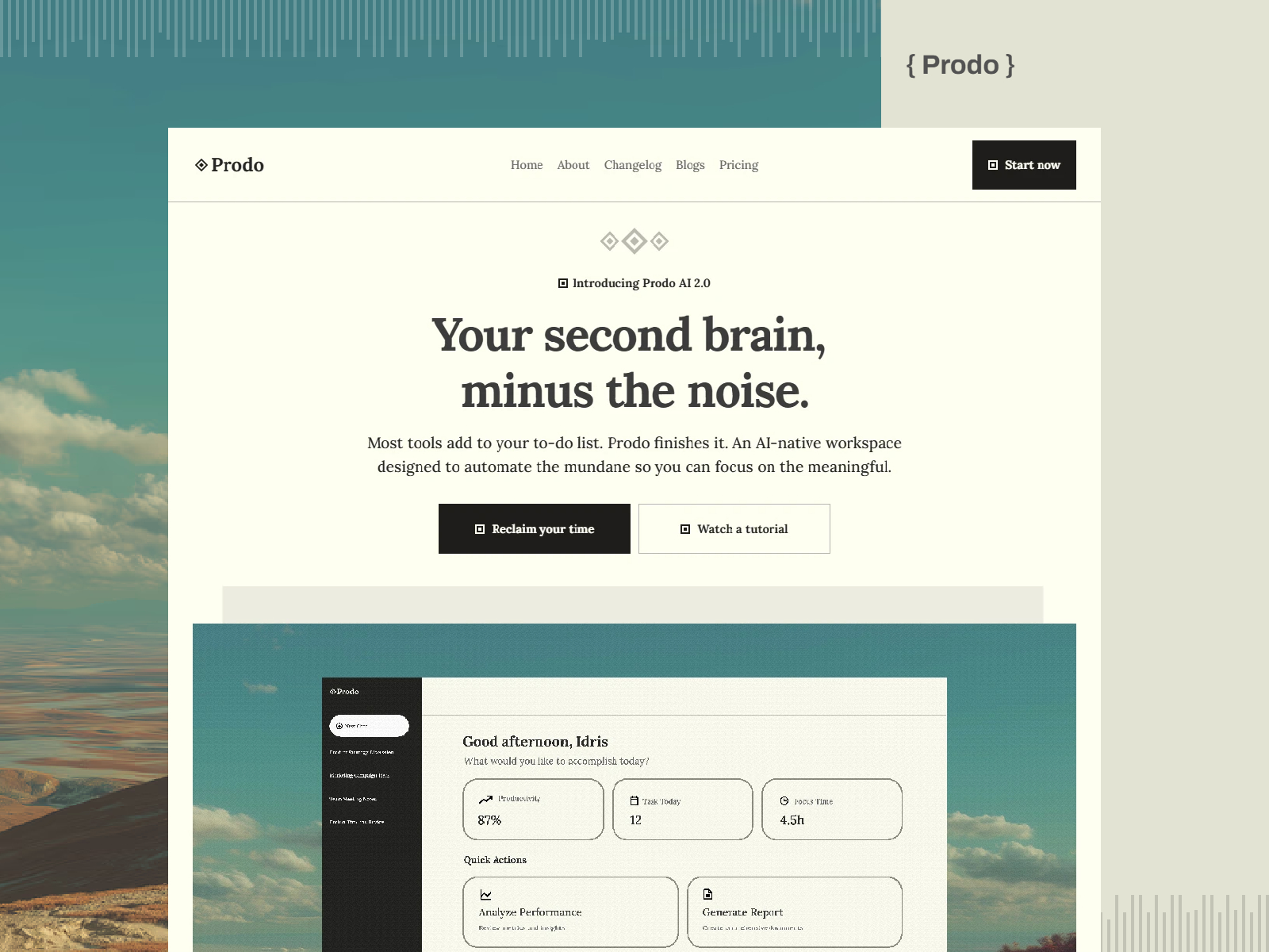 Prodo — Free HR Framer Template preview