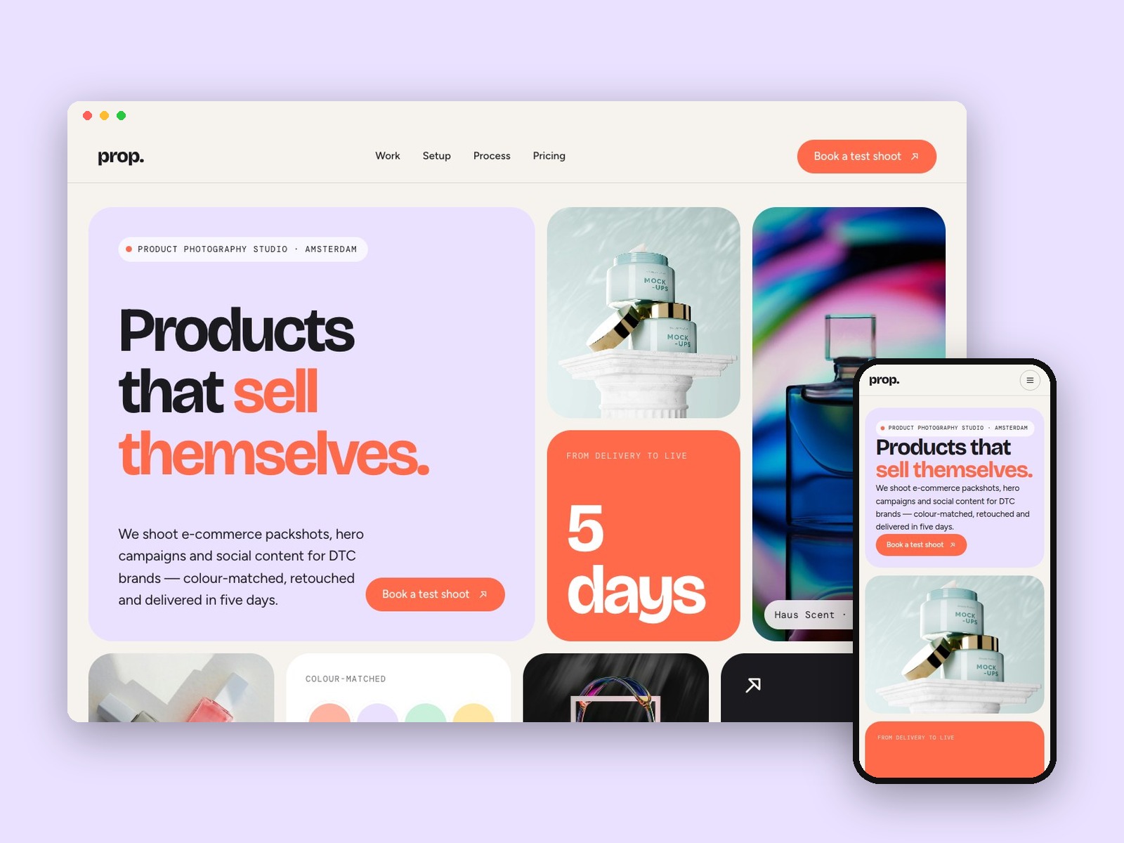 Product Photo Site — Free Agency Template for Framer preview