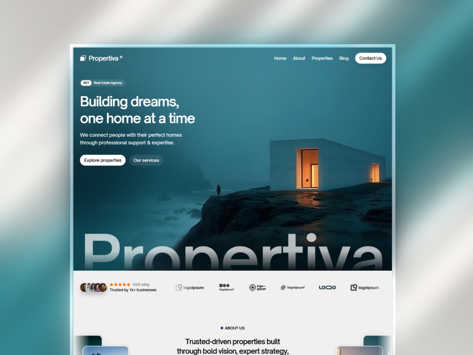 Propertiva — Free Real Estate Framer Template preview