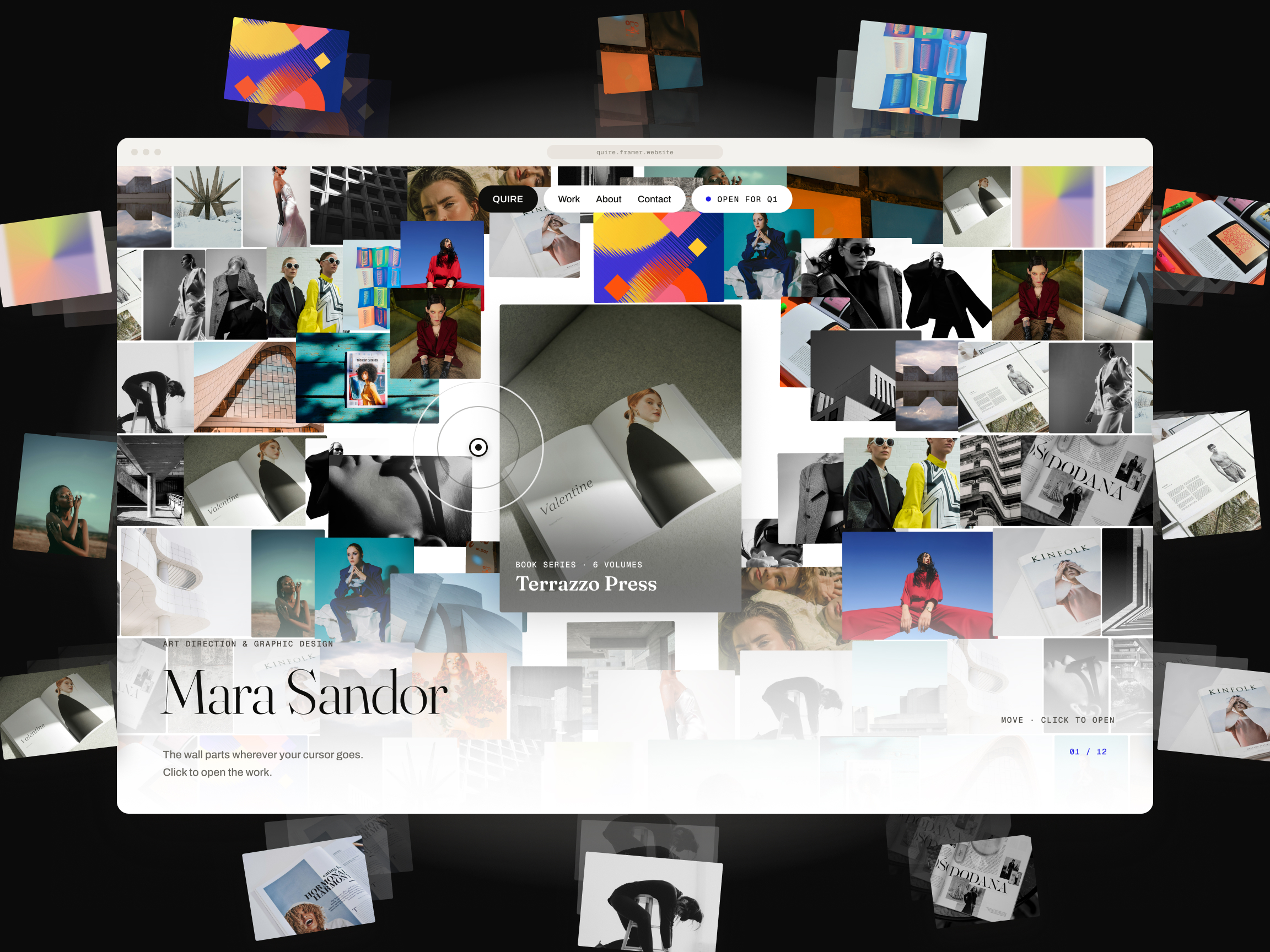 Quire — Free Portfolio Template for Framer preview
