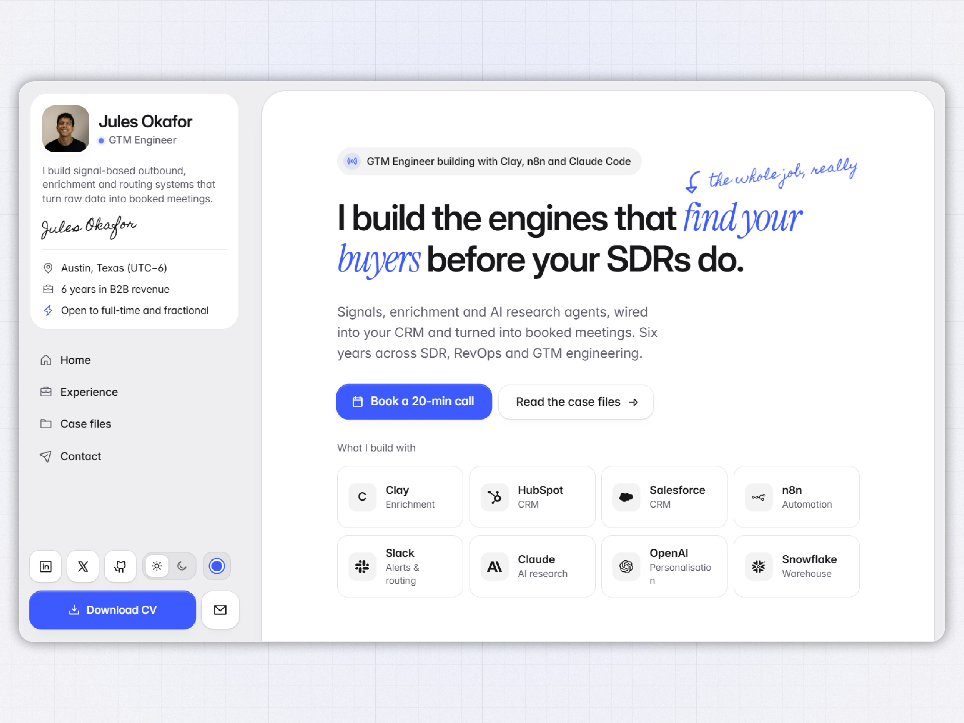 Quota GTM — Free Landing Page Framer Template preview