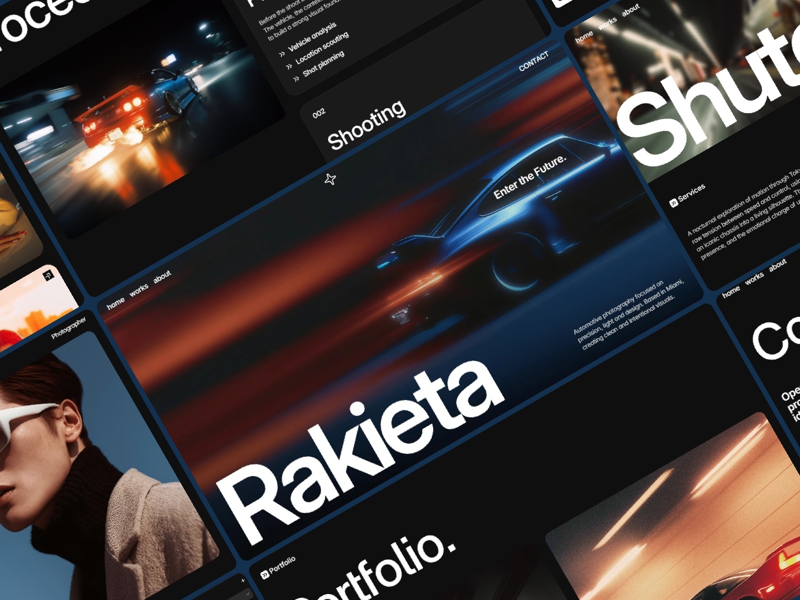 Rakieta — Free Photography Framer Template preview