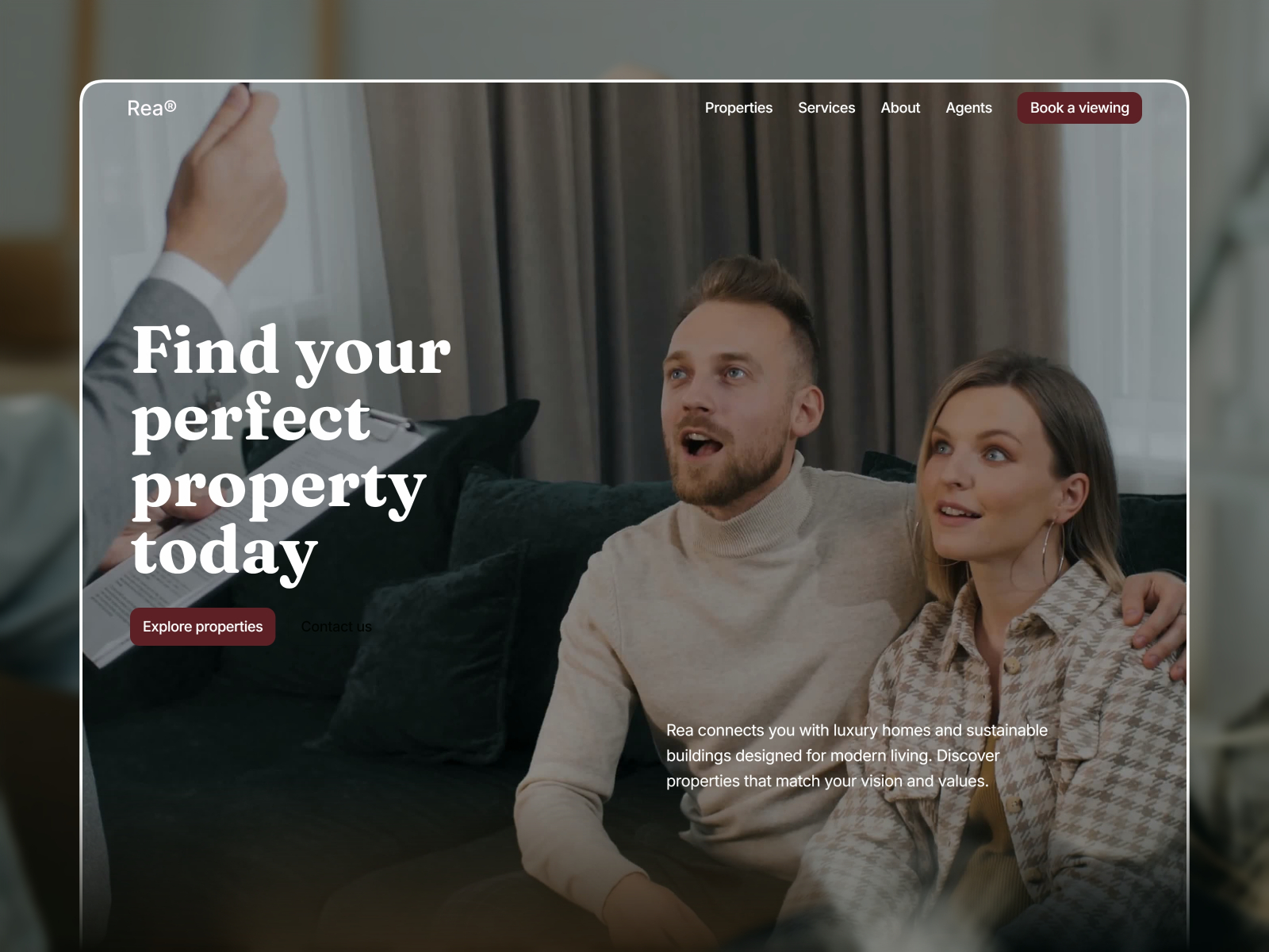 Rea — Free Real Estate Framer Template preview