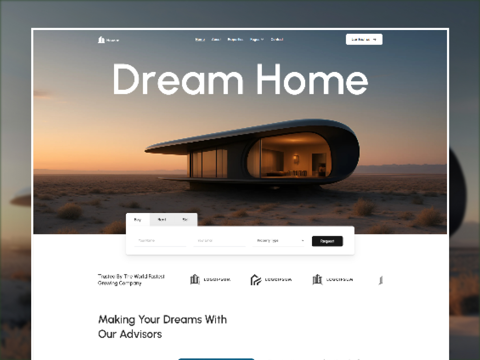 Realtab — Free Real Estate Framer Template preview