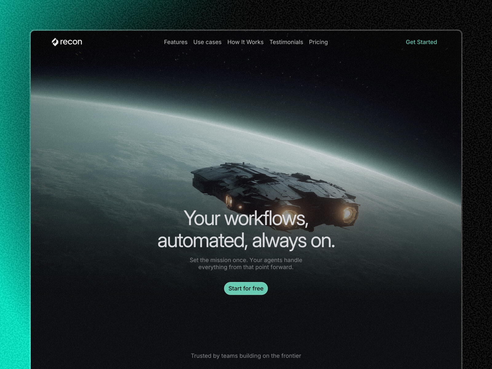 Recon — Free SaaS and AI Product Framer Template preview