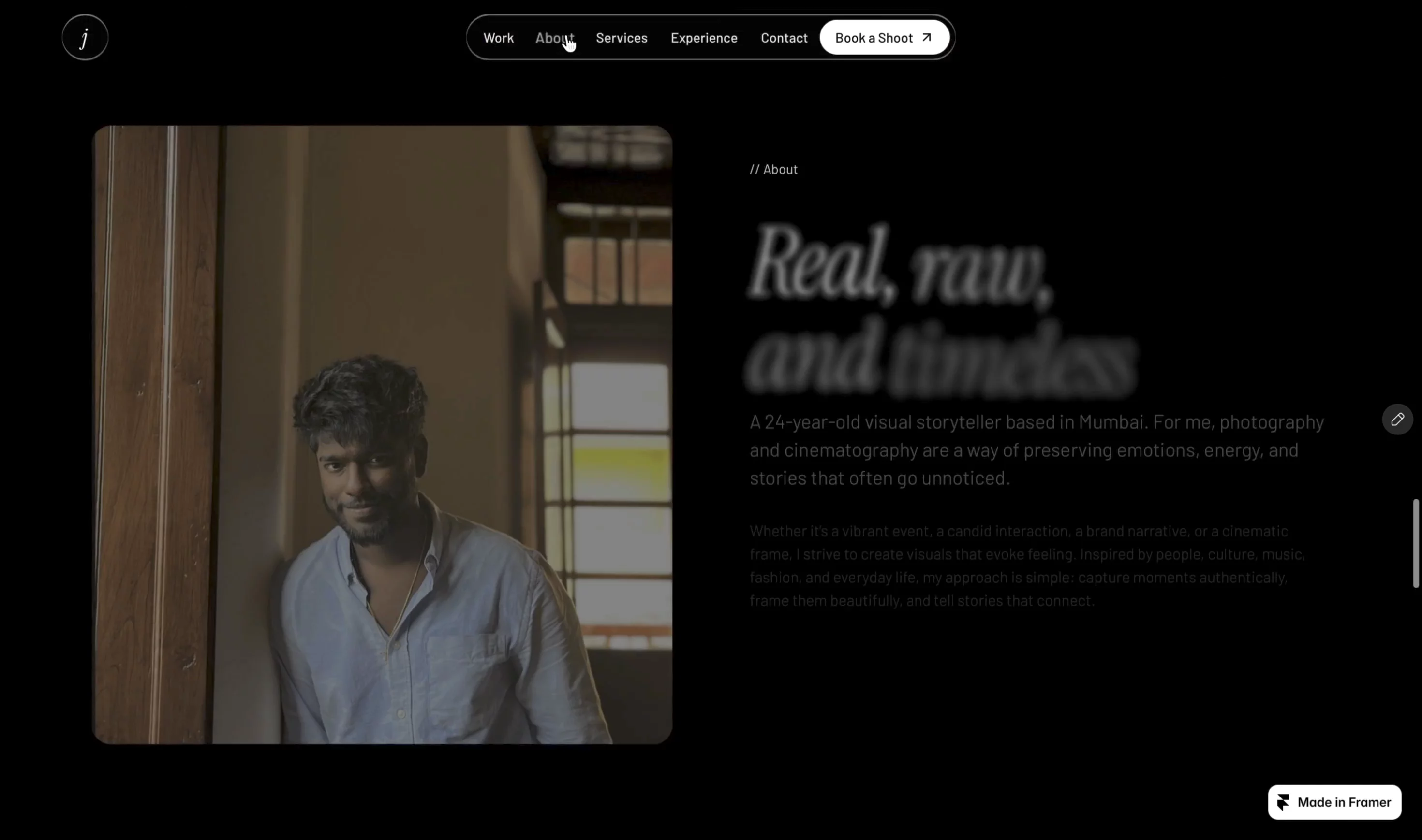 Reelcraft — Free Video Template for Framer preview