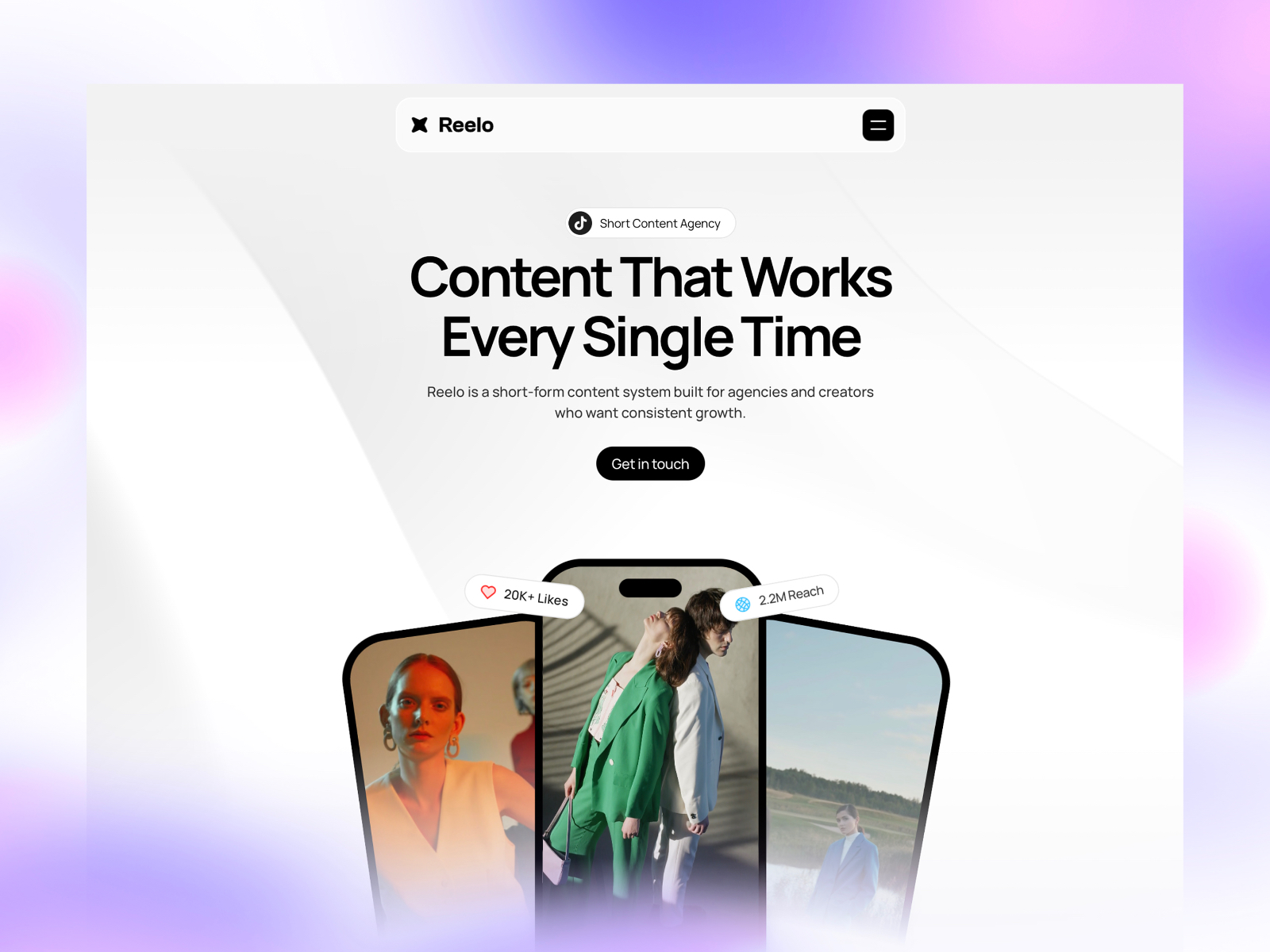 Reelo — Free Legal Framer Template preview