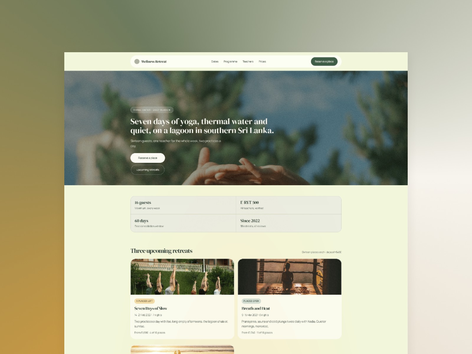 Reto: Free Health Website Template by Maria Ascenddi — Free Healthcare Framer Template preview