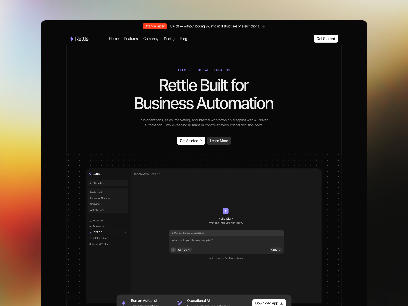 Rettle — Free SaaS Startup Framer Template preview